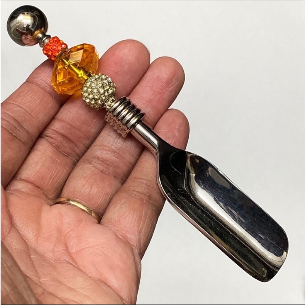 Stainless Steel Beaded Mini Scoop